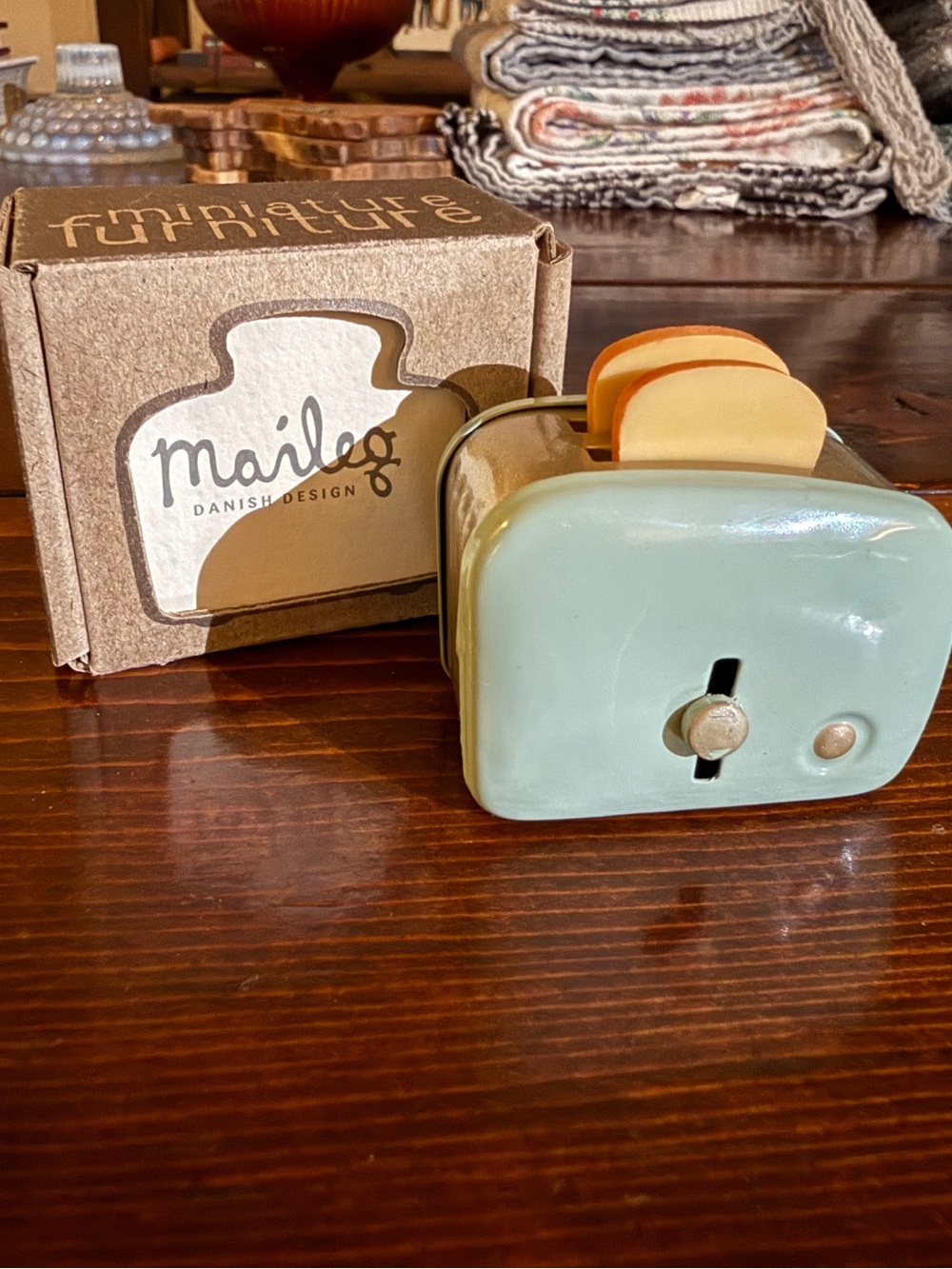 Maileg Light Green Toaster